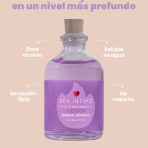 Sensual para Masajes Passion Sensual Warming x 60 - Imagen 3