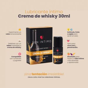 Lubricante Íntimo Crema de Whisky Sensación Caliente x 30 - Image 4