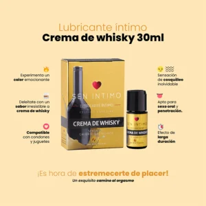 Lubricante Íntimo Crema de Whisky Sensación Caliente electrizante x 30 ml - Image 3