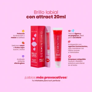 Brillo Labial X 20 Ml Frutos Rojos Sen Intimo - Image 4