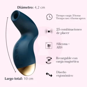 Succionador de Clítoris Svakom Pulse Pure NEGRO - Image 3